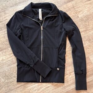 Lorna Jane Black Zip-Up Athletic Jacket XS